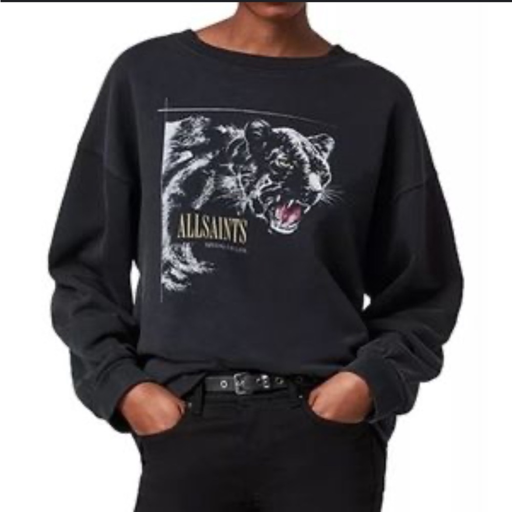 All Saints Graphic Tiger Sweatshirt